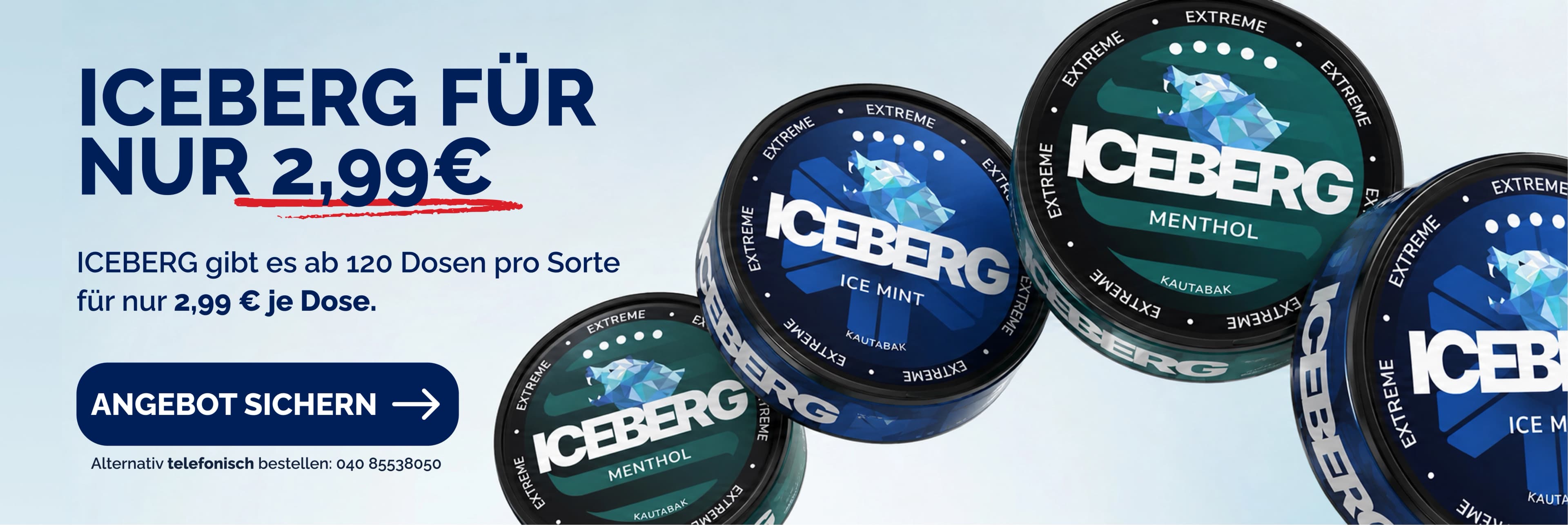 Iceberg Kautabak Angebot
